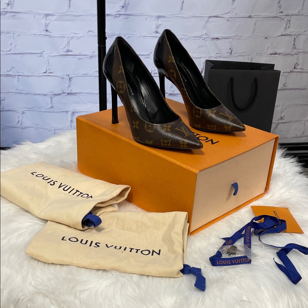 Louis Vuitton Monogram Pointed-Toe Stiletto Pumps